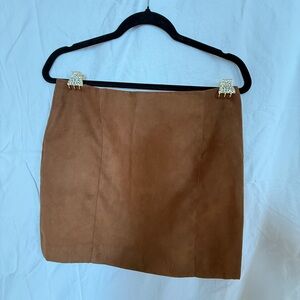 Suede skirt